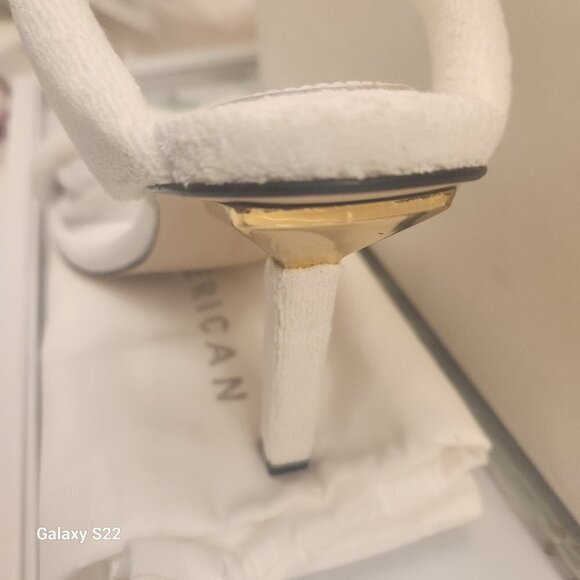 Good American Terry Slide On Sandal White Heels. NIB. Size : Various - Picture 5 of 9